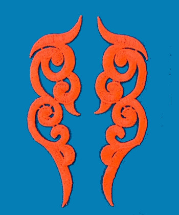 Noen színű páros csipke 16x5cm